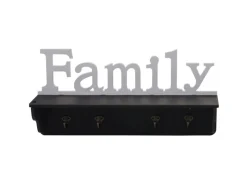 MCW Garderoben^Wandgarderobe D41 Family Schwarz/weiß