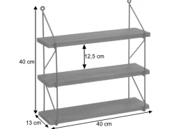 MCW Schweberegale^Wandregal K78 40x40x13cm
