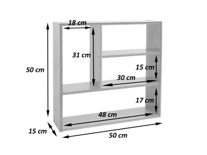 MCW Wandregal M22 50x50x15cm