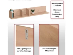 MCW Weitere Regale^Wandregal M48 20x120x21cm