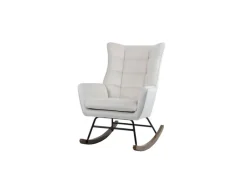 Stühle^MeGusta Moderner Stuhl Schaukelstuhl Polsterstuhl Esszimmerstuhl mit Armlehne Ronja