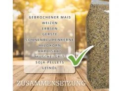 MeineHennen Kleintierbedarf^HENNEN VITAL 30 Kg Premium Hühnerfutter und Wachtelfutter Körnerfutter Geflügelfutter Hennenfutter Alleinfutter für Hühner