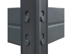 AR Shelving Metall-Eck-Schwerlast-Steckregal Rivet Anthrazit 180 cm x 90 cm x 45 cm x 65 cm