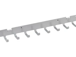 Regal Weiß|Metallregale^Metall-Hakenschiene 35 cm x 3,5 cm Weiß-Alu