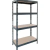 AR Shelving Metall-Schwerlast-Steckregal Rivet Anthrazit 180 cm x 90 cm x 45 cm 4 Böden