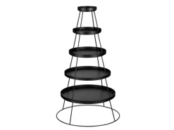 Mica Decorations Aufbewahrung^Etagere 121 cm x Ø 60 cm Schwarz