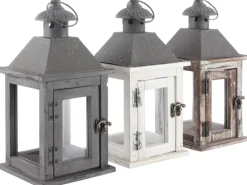 Mica Decorations Laterne 30,5 cm x 15 cm x 15 cm Farbenauswahl