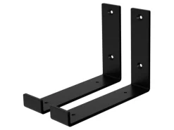 ML-Design Schweberegale^2 Stück Regalhalterung 20x4x14 cm Metall 8 Zoll L-Form