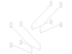 ML-Design Schweberegale^4 Stück Regalhalterung 220 mm aus Stahl Haarnadel Schwebe Hairpin