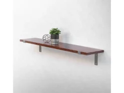 ML-Design 2 Stück Regalhalterung 25x4x14,5 cm aus Metall 10 Zoll L-Form