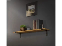 ML-Design Regale Schwarz^2 Stück Regalhalterung 25x4x14,5 cm Metall 10 Zoll L-Form