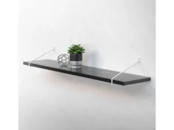 ML-Design Schweberegale^2 Stück Regalhalterung 265 mm aus Stahl Haarnadel Regalwinkel