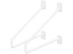 ML-Design Schweberegale^2 Stück Regalhalterung 220 mm aus Stahl Haarnadel Regalwinkel