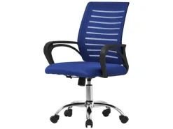 ML-Design Stühle^Bürostuhl Ergonomisch Blau Höhenverstellbarer Drehstuhl