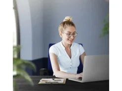 ML-Design Stühle^Bürostuhl Ergonomisch Blau Höhenverstellbarer Drehstuhl