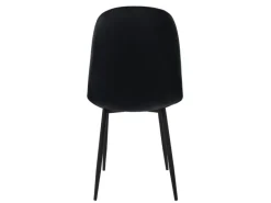 ML-Design Stühle^Esszimmerstühle 4er Set Schwarz Küchenstuhl mit Samtbezug