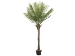 ML-Design Kunstpflanzen^Künstliche Palme 150 cm Groß Tropische Kunstpalme im Topf