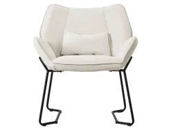 ML-Design Sessel^Loungesessel Beige mit Leinenbezug mit Armlehne und Rückenlehne