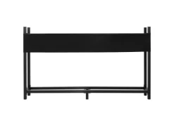 ML-Design Metall Kaminholzregal mit Abdeckung 200x25x115 cm Anthrazit Stahl