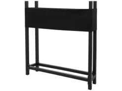 ML-Design Weitere Regale^Metall Kaminholzregal mit Abdeckung 113x25x115 cm Anthrazit Stahl