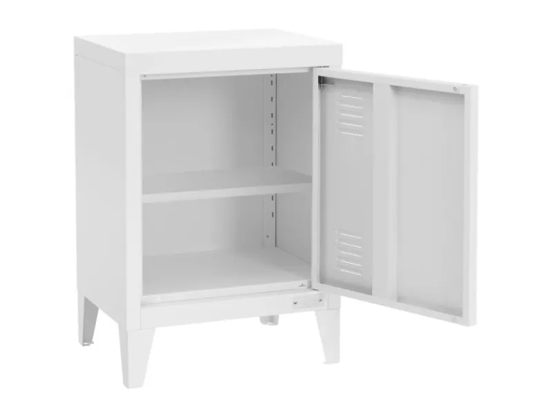 ML-Design Tische^Nachttisch in 40x30x58 cm aus Stahl Industriedesign