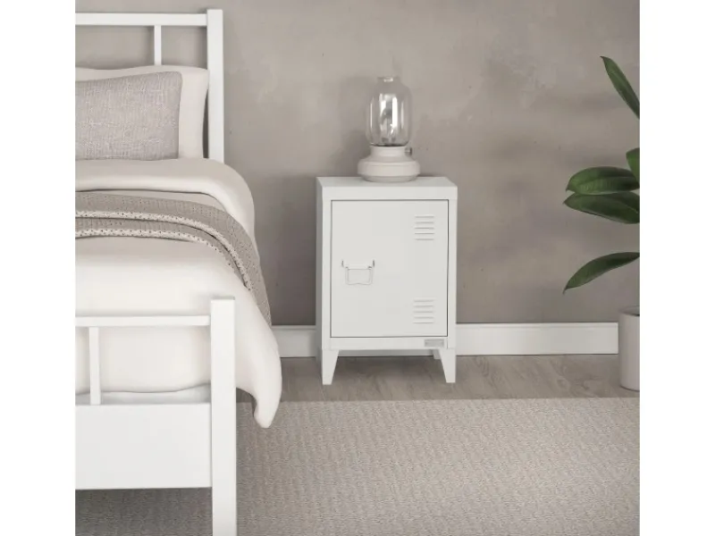 ML-Design Tische^Nachttisch in 40x30x58 cm aus Stahl Industriedesign