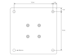 ML-Design Tische^Tischbeine 4Er Set I-96GRAD H42 cm Stahl 8x8cm