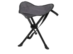 Mojawo Hocker^3-Bein Dreibeinhocker Campinghocker Anglerhocker Tragegurt Grau