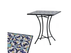 Mojawo Stühle^Mosaik Sitzgarnitur Set 3teilig Sitzgruppe Gartenmöbel Tisch Stühle 60cm