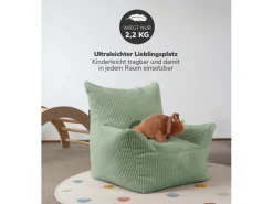 mokebo Kindersessel aus Cord Der Pausenheld Sitzsack Kinder Kindersitzsack in