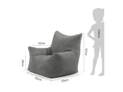 mokebo Sitzsäcke^Kindersessel aus Cord Der Pausenheld Sitzsack Kinder Kindersitzsack in