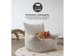 mokebo Kindersessel aus Cord Der Pausenheld Sitzsack Kinder Kindersitzsack in