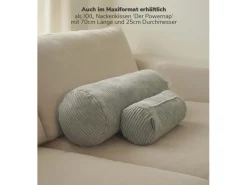 mokebo Kissen^Nackenkissen mit Cordbezug Das Nickerchen Nackenrolle oder Kissenrolle in