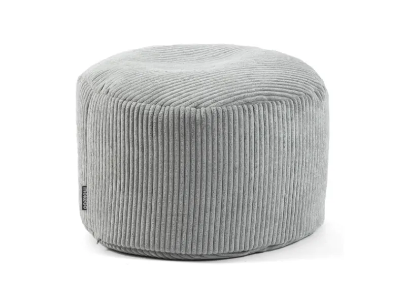 mokebo Hocker^Pouf oder Sitzhocker aus Cord Der Faule Lenz Fußhocker in mit EPS-Perlen Füllung