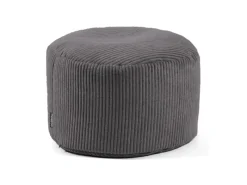 mokebo Kissen|Hocker^Pouf oder Sitzhocker aus Cord Der Faule Lenz Fußhocker in mit EPS-Perlen Füllung