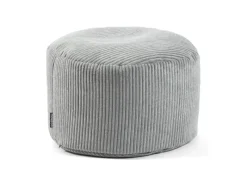 mokebo Pouf oder Sitzhocker aus Cord Der Faule Lenz Fußhocker in mit EPS-Perlen Füllung