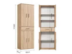 mokebo Schrank in Braun Der Praktische Mehrzweckschrank oder Aufbewahrungsschrank