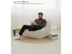 mokebo Sessel^Sitzsack Sessel aus Cord Der Lümmel XXL Sitzsack Cord Sessel oder Sitz Sessel in