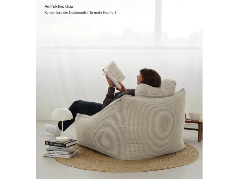 mokebo Sessel^Sitzsack Sessel aus Cord Der Lümmel XXL Sitzsack Cord Sessel oder Sitz Sessel in