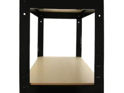 Monstershop 3 x Monster Racking T-Rax 75cm Lagerregal Schwarz mit Gratis Gummihammer