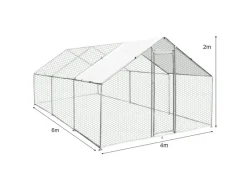 Monstershop Kleintierbedarf^Hühner Freilauf 4m x 6m x 2m