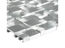 Mosaik^Mosaik Aluminium Silver 3D 30 cm x 31,5 cm
