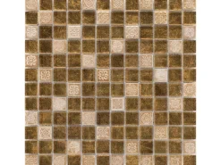 Mosaik^Mosaik Glas & Stein Inka Relief 30 cm x 30 cm