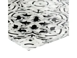 Mosaik^Mosaik Glas Retro Schwarz Weiß 30 cm x 30 cm