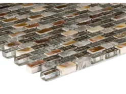 Mosaik^Mosaik Glas Stein 5th Avenue Dark 28,5 cm x 28,5 cm