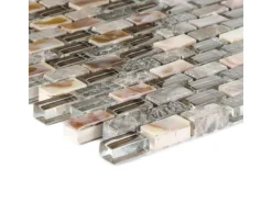 Mosaik^Mosaik Glas Stein 5th Avenue Dark 28,5 cm x 28,5 cm