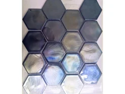 Mosaik^Mosaikmatte Cadiz Hexagon Keramik 26 cm x 29,9 cm