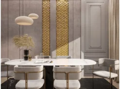 Mosaikmatte Ebru Hexagon Glas 29 cm x 29 cm