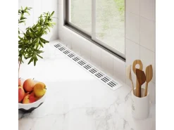 Insektenschutz^MS Beschläge Lüftungsgitter 60 x 600 mm Weiß RAL 9016