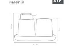 MSV Tablett Maonie Keramik 25,7 cm x 11,5 cm x 2,8 cm